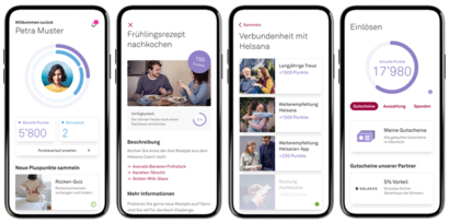 Helsana+ Bonusprogramm – gesunder Lebensstil zahlt sich aus Wer sich gesund ernährt und regelmässig Sport betreibt, pflegt einen gesunden Lebensstil und wird dafür von der Krankenkasse Helsana belohnt. Nehmen Sie am Helsana+ Bonusprogramm teil. Helsana entschädigt Sie für Ihre erbrachten Leistungen via Barauszahlung der erarbeiteten Pluspunkte.